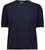 Women's Cotton Cashmere Distressed Boxy Tee - Navy