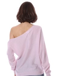 100% Cashmere Off The Shoulder Top