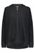 100% Cashmere Oversize Zip Hoodie - Black