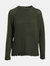 Cashmere Distressed L/S Crew - Fern