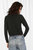 Cashmere Long Sleeve Shrunken Crewneck Sweater