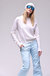 Cashmere Long Sleeve Shrunken Crewneck Sweater