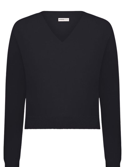 Minnie Rose Cashmere Raglan V-neck Sweater product
