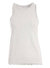 Cotton/Cashmere Frayed Edge Crew Neck Tank - White