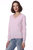 Fine Cotton/Cashmere Distressed Long Sleeve V Neck Sweater