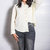 Crinkled Button Down Top - White
