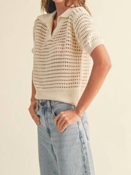 Crochet Collared Top