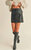 Faux Leather Mini Skirt - Black