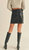 Faux Leather Mini Skirt - Black
