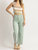 Hailey Wide Leg Denim Pant - Mint