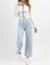 Hailey Wide Leg Denim Pant - Sky