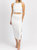 Linen Pinstripe Midi Skirt Set