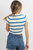 Wednesday Bold Stripe Top - Blue