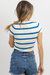 Wednesday Bold Stripe Top - Blue