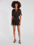 Becca Ruffle Tiered Mini Dress - Black