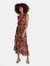 Editha Chiffon Asymmetrical Midi Dress