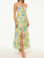 Galeta Dress In Citron Watercolor