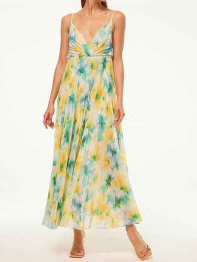 MISA Los Angeles Galeta Dress In Citron Watercolor product