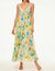 Galeta Dress In Citron Watercolor - Citron Watercolor