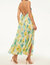 Galeta Dress In Citron Watercolor