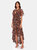 Katarina Silk Chiffon Asymmetric Midi Dress