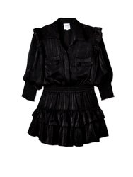 Riona Chiffon Mini Shirt Dress