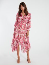 Samantha Ruffle Midi Dress