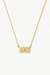 Birth Year Necklace - Yellow Gold