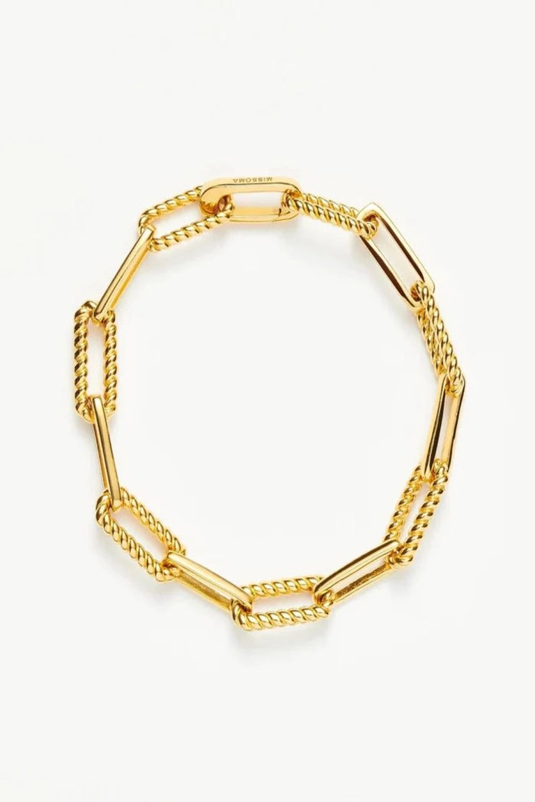 Coterie Chain Bracelet - Yellow Gold
