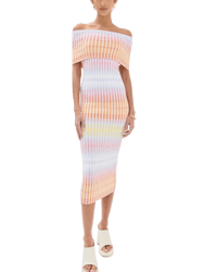 Sleeveless Long Dress Pink Multi Gradient - Pink Multi Gradient