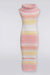 Sleeveless Long Dress Pink Multi Gradient