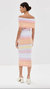 Sleeveless Long Dress Pink Multi Gradient