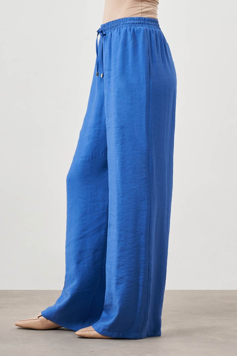 Wide Leg Pants - Blue