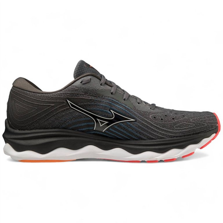 Men's Mizuno Wave Sky 6 Running Shoes In Iron Gate / Nimbus Cloud / Soleil