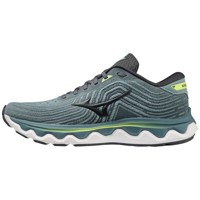 Men's Wave Horizon 6 Running Shoes In Smoke Blue-Ebony