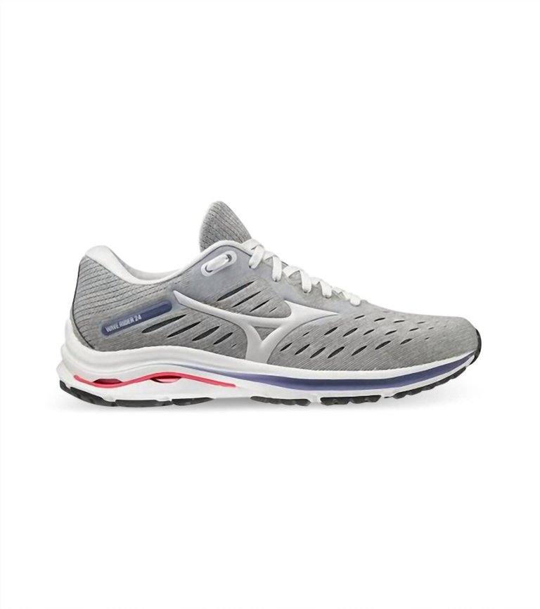 Men's Wave Rider 24 Shoes - 2E/wide Width In Lunar Rock/nimbus Cloud - Lunar Rock/nimbus Cloud