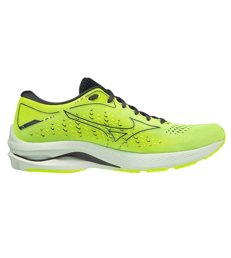 Men’S Wave Rider 25 Running Shoes In Neo Lime