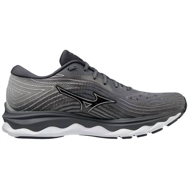 Men's Wave Sky 6 Running Shoes - 2E Wide In Quiet Shade/silver