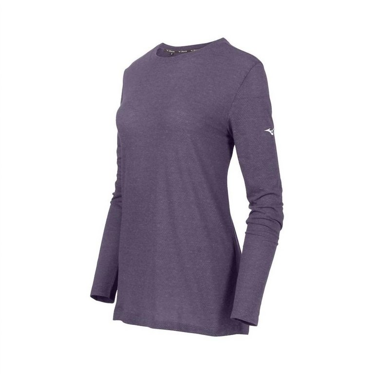 Women's Infinity Long Sleeve Shirt In Navy - Navy