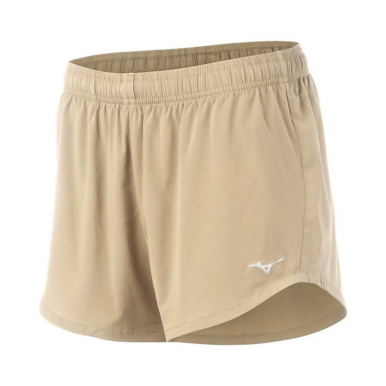 Women's Mizuno Infinity 3.5" Running Short In Vetiver - Vetiver