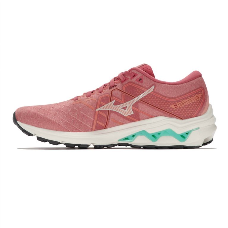 Women's Wave Inspire 18 Running Shoes - B/medium Width In Rosette/snow White - Rosette/Snow White