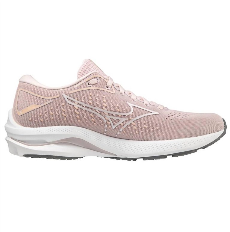 Women's Wave Rider 25 Running Shoes In Pale Lilac/White