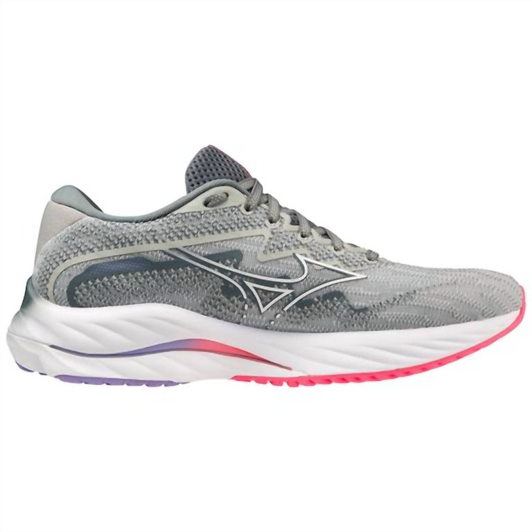 Women's Wave Rider 27 Running Shoes In Pearl Blue/white - Pearl Blue/white