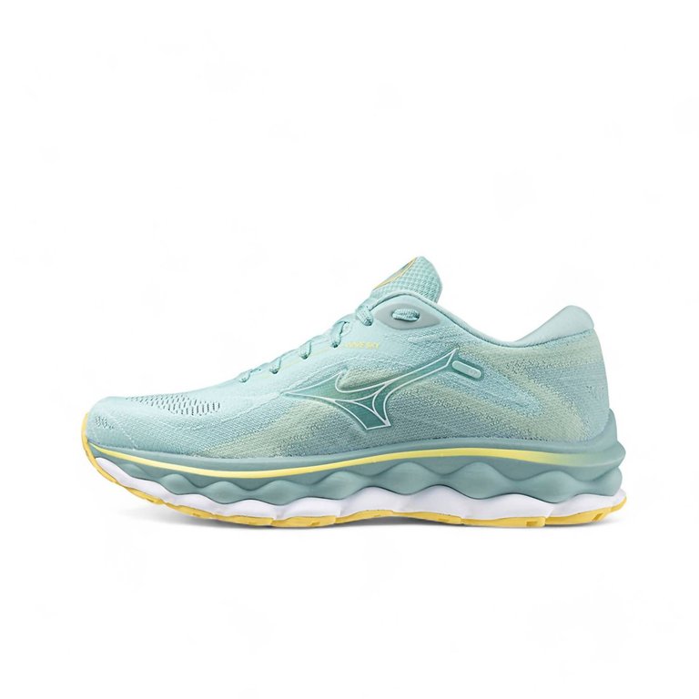 Women’S Wave Sky 7 Running Shoes In Eggshell Blue/white - Eggshell Blue/white