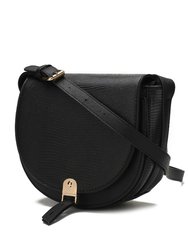 Adalyn Snake Embossed Vegan Leather Women’s Shoulder Handbag - Black