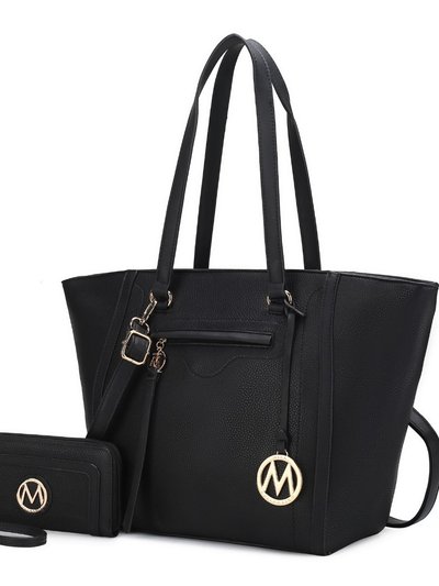 MKF Collection by Mia K Alexandra Vegan Leather Women’s Tote Bag With Wallet – 2 Pieces product