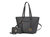 Alexandra Vegan Leather Women’s Tote Bag With Wallet – 2 Pieces - Charcoal