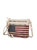 Alisson Vegan Leather Women’s Flag Crossbody/Wristlet Bag - Beige