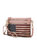 Alisson Vegan Leather Women’s Flag Crossbody/Wristlet Bag - Rose Pink