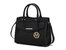 Alyssa Satchel Handbag Vegan Leather Women - Black